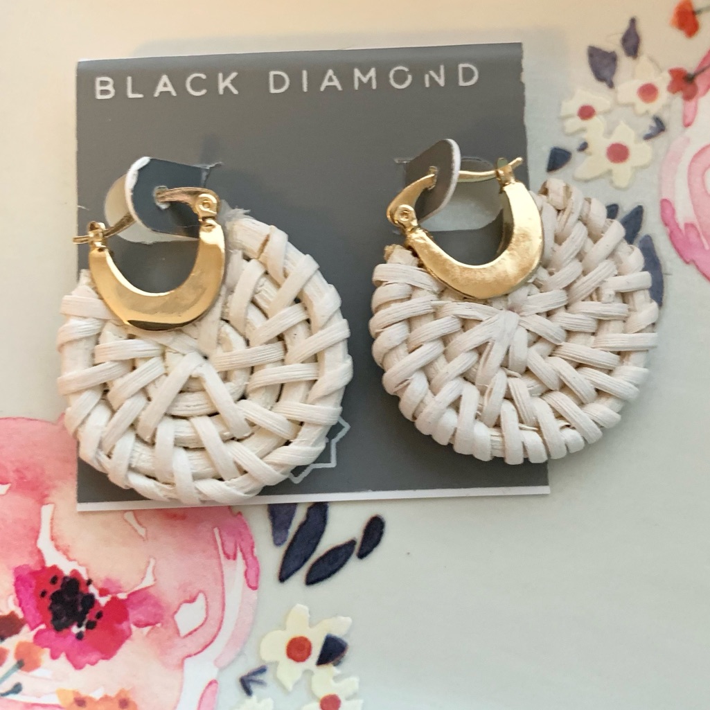 Black Diamond Hoops